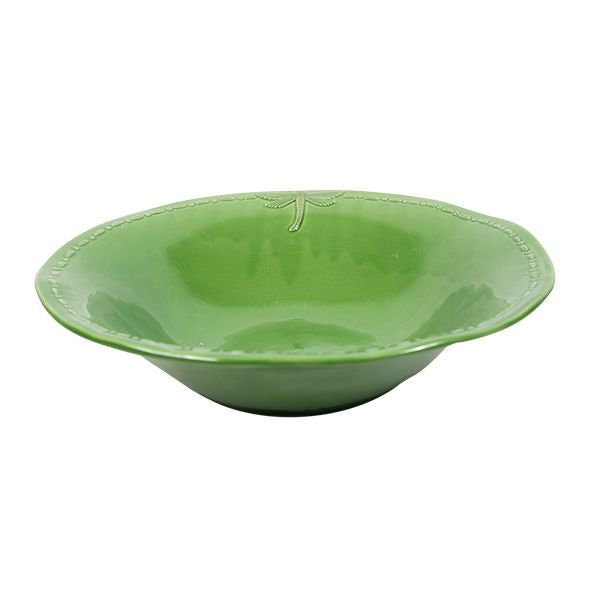 Dragonfly Stoneware Green Salad Bowl Small