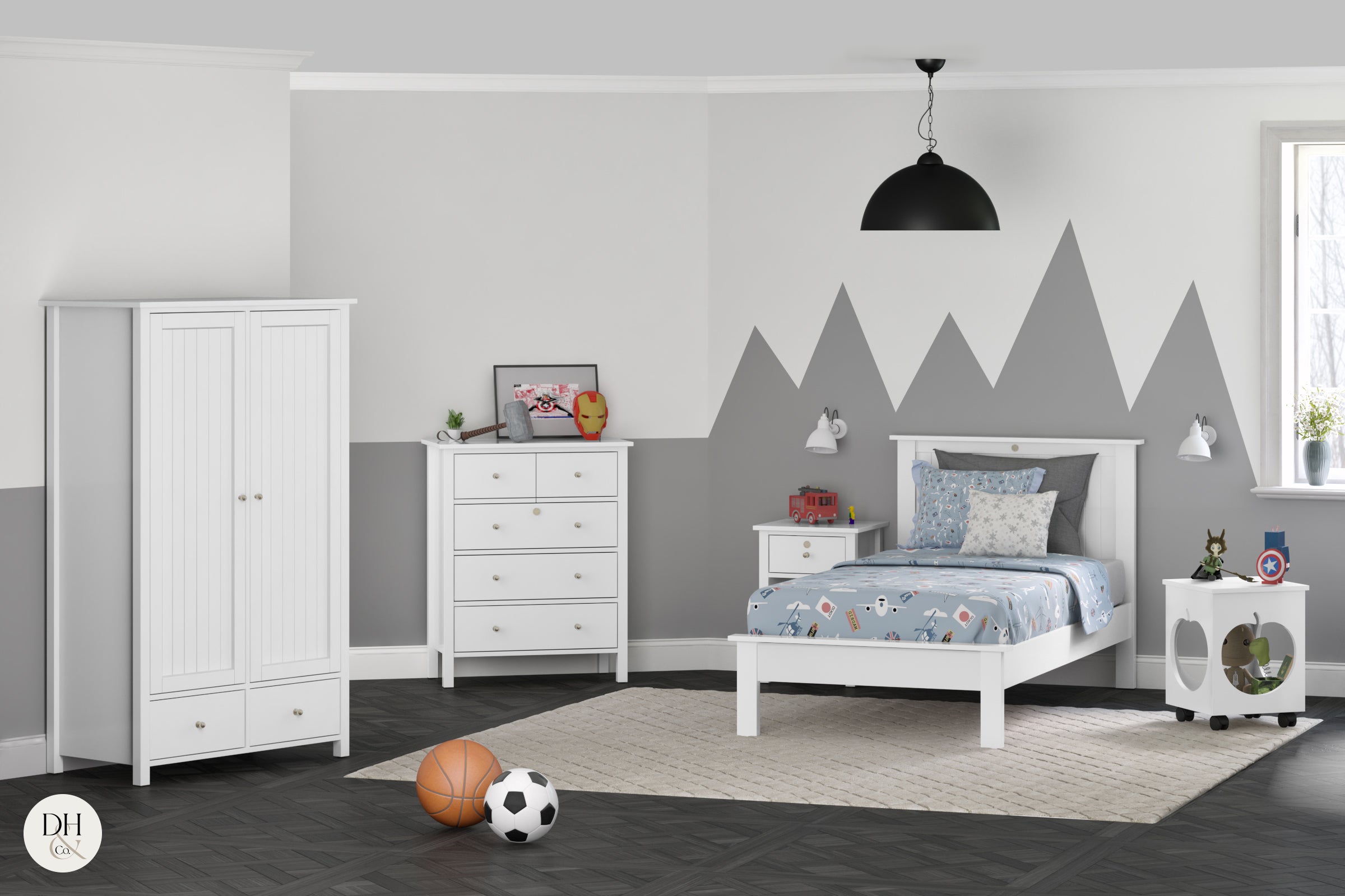 Apple 2 Door Wardrobe