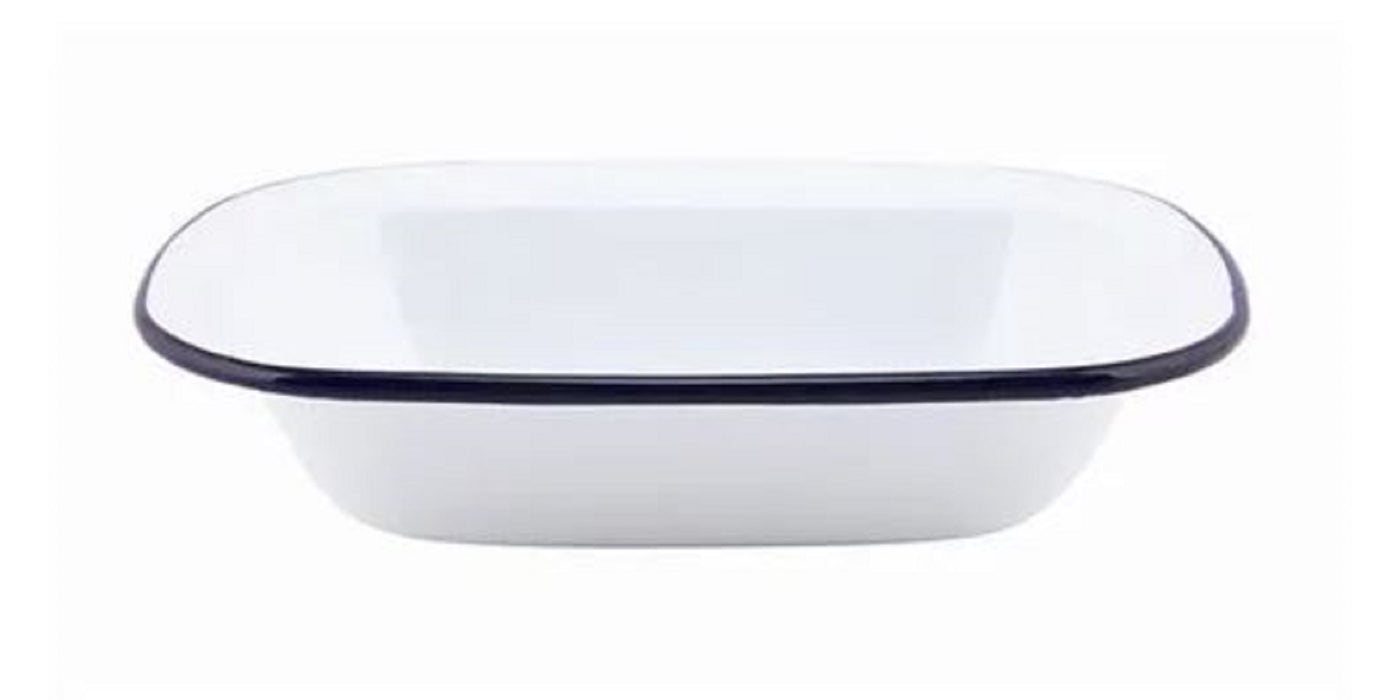 Pie Dish Oblong Enamel