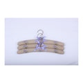 Coat Hanger Embroidered Hanger Lavender Linen