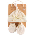 Hat, Booties and Mitten set Organic Cotton