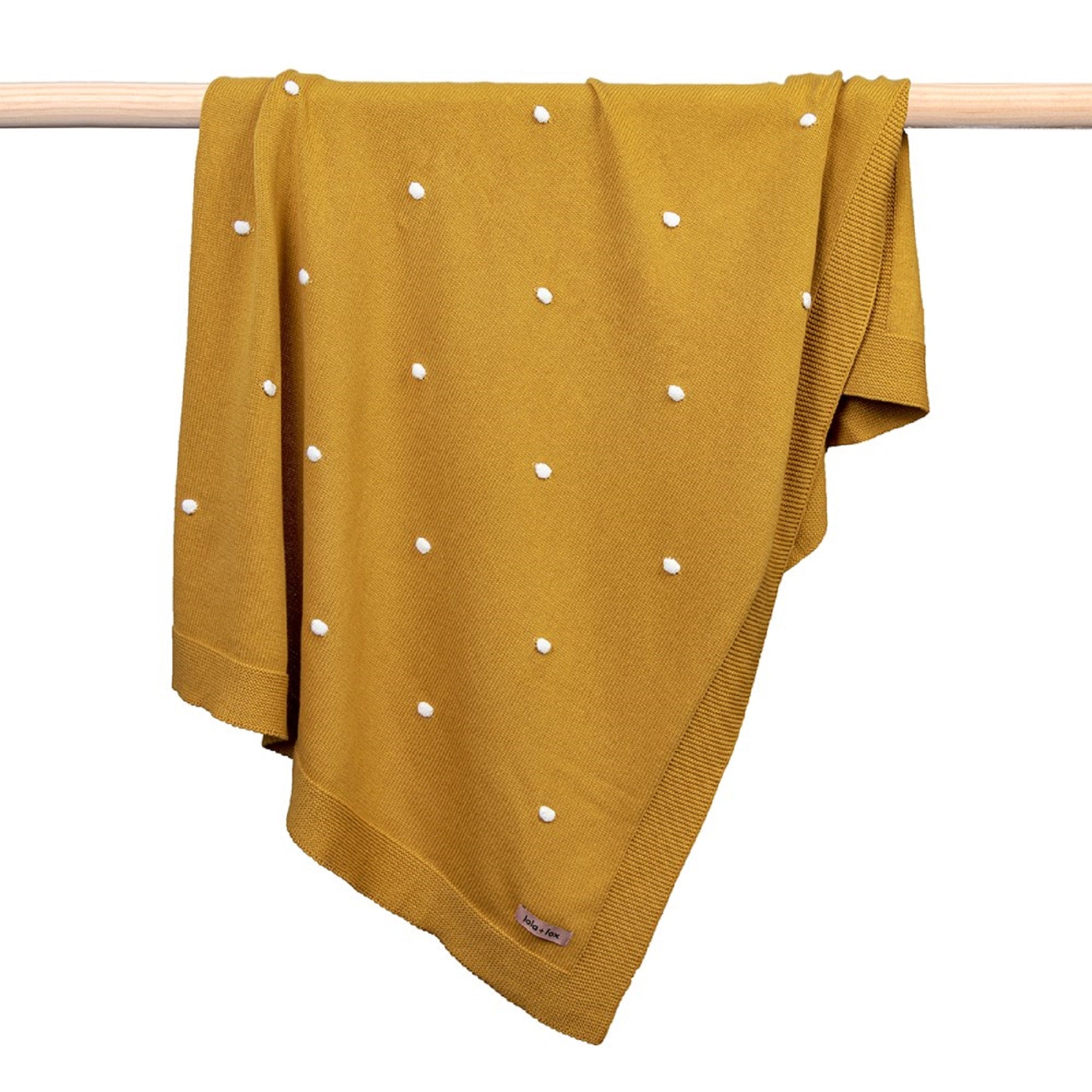 Bassinet Blanket Honey Mustard Bubble