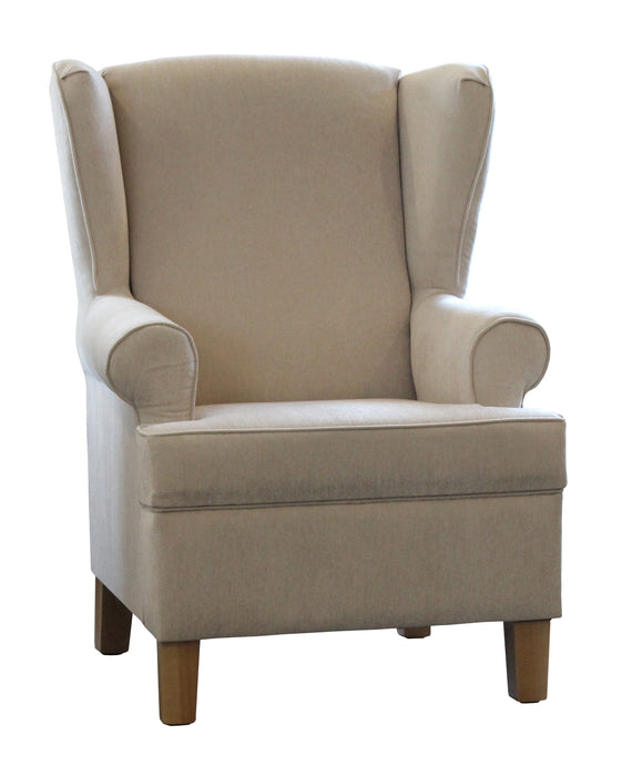 Goldsmith Wingback Chair - Orlando Lauderdale Linen