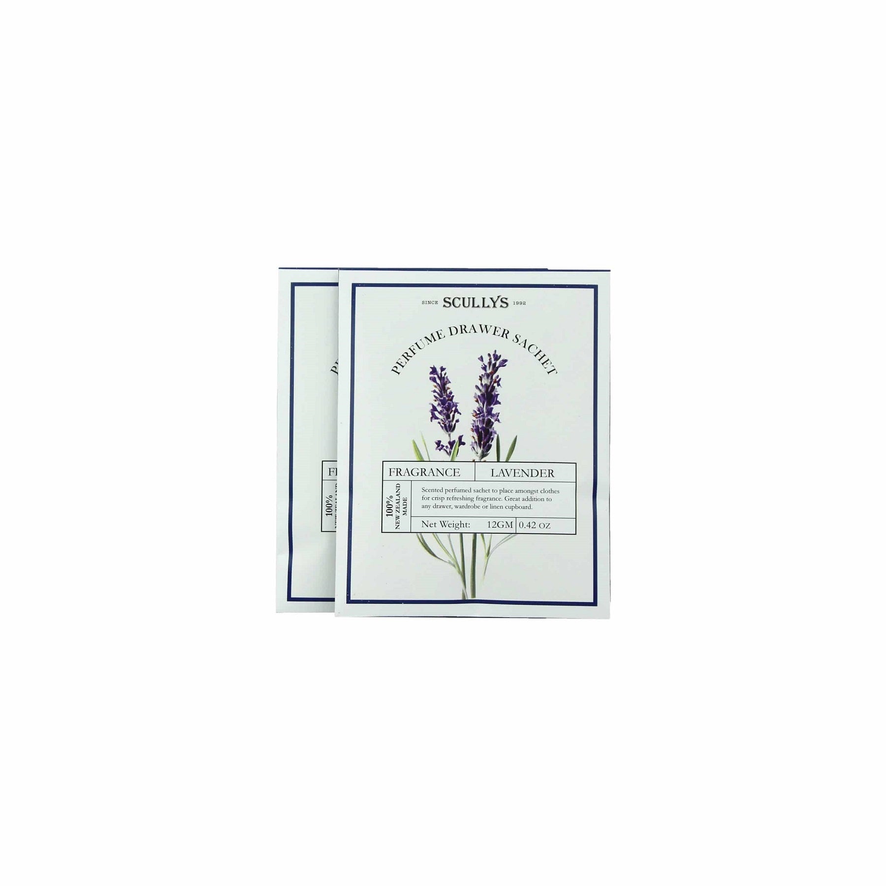 Lavender  Perfume Drawer Sachet set of 2