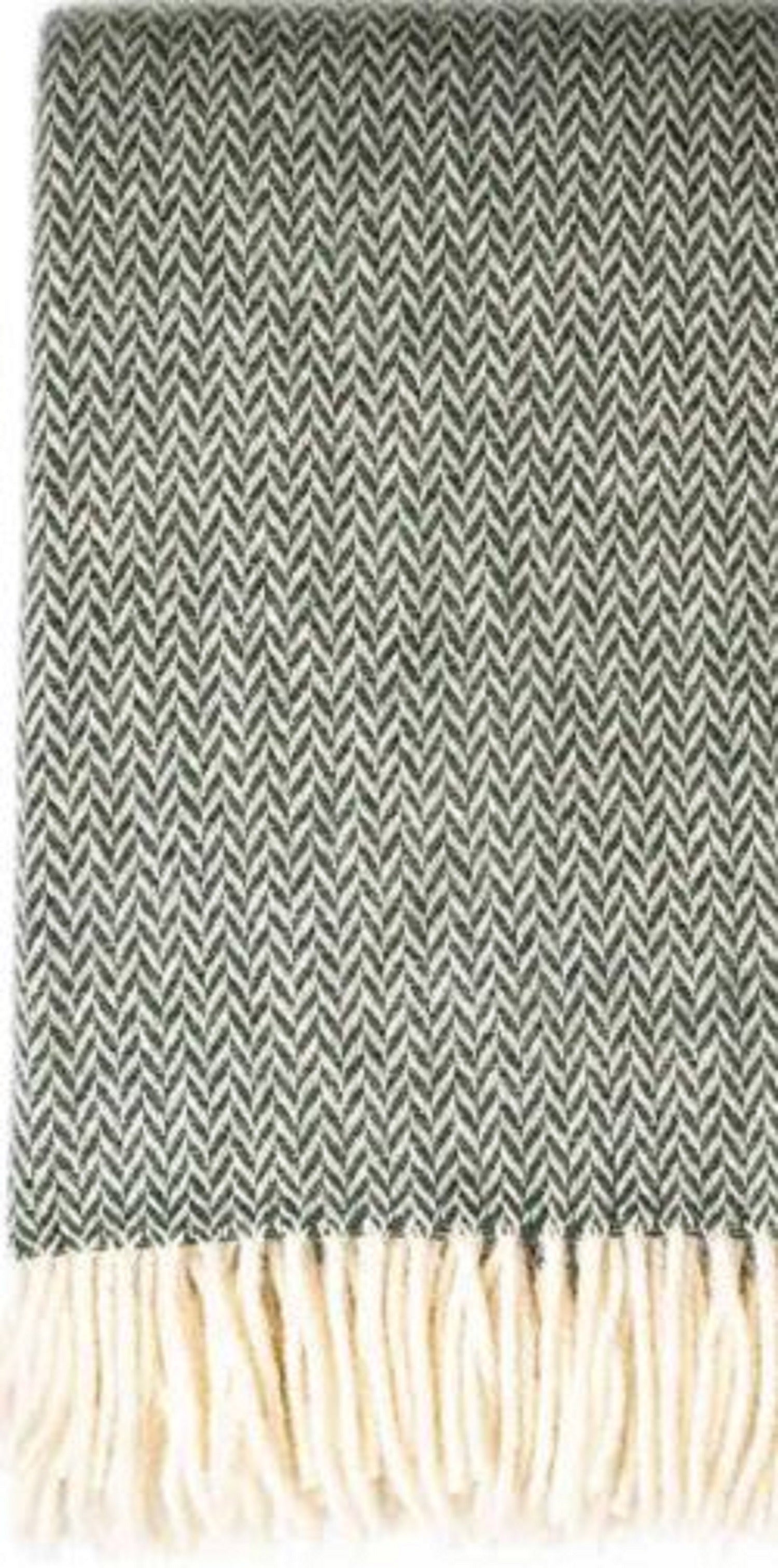 Throw NZ Wool  Olive Khaki