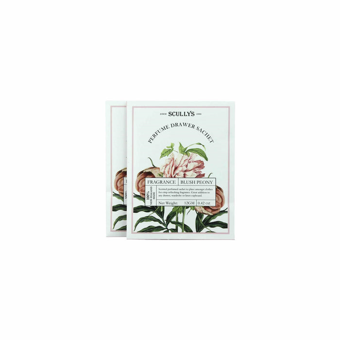 Peony Perfumed Drawer Sachets pack of 2
