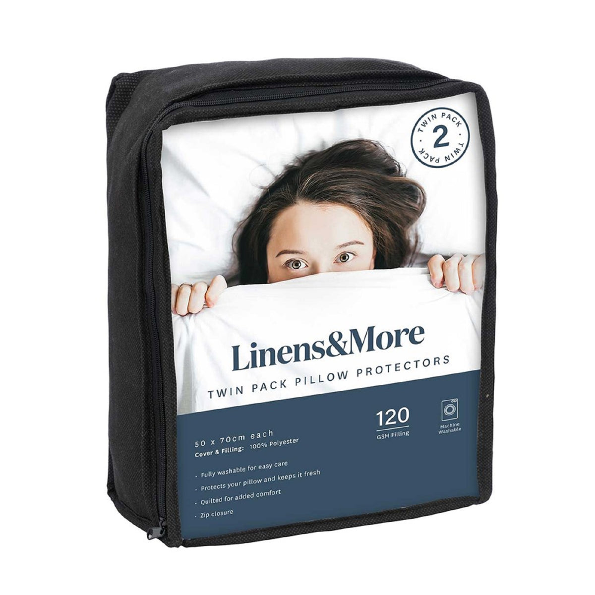 Pillow Protectors Twin Pack — Drummers & Co Homestore