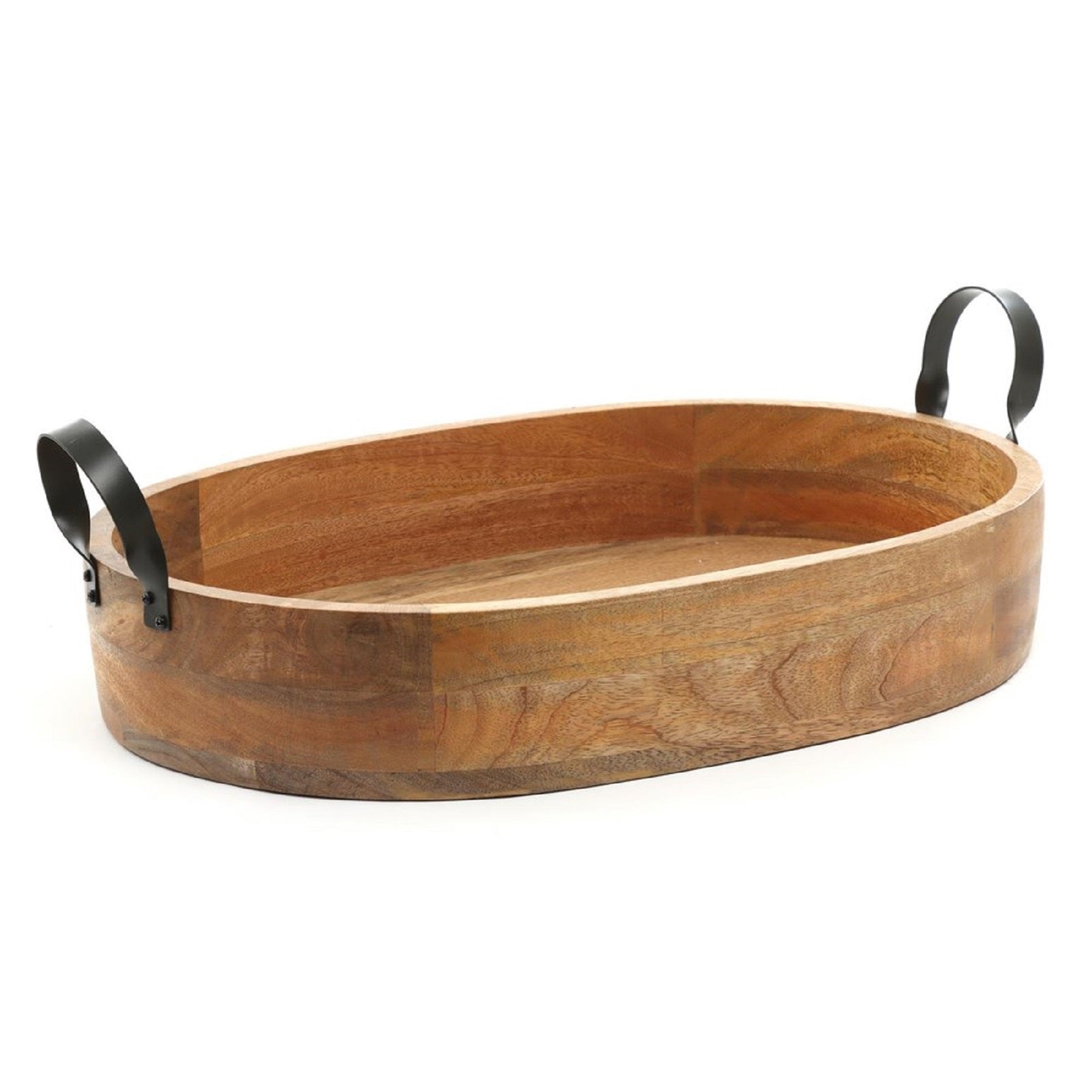 Ploughmans Oval Serving Tray Iron Handles