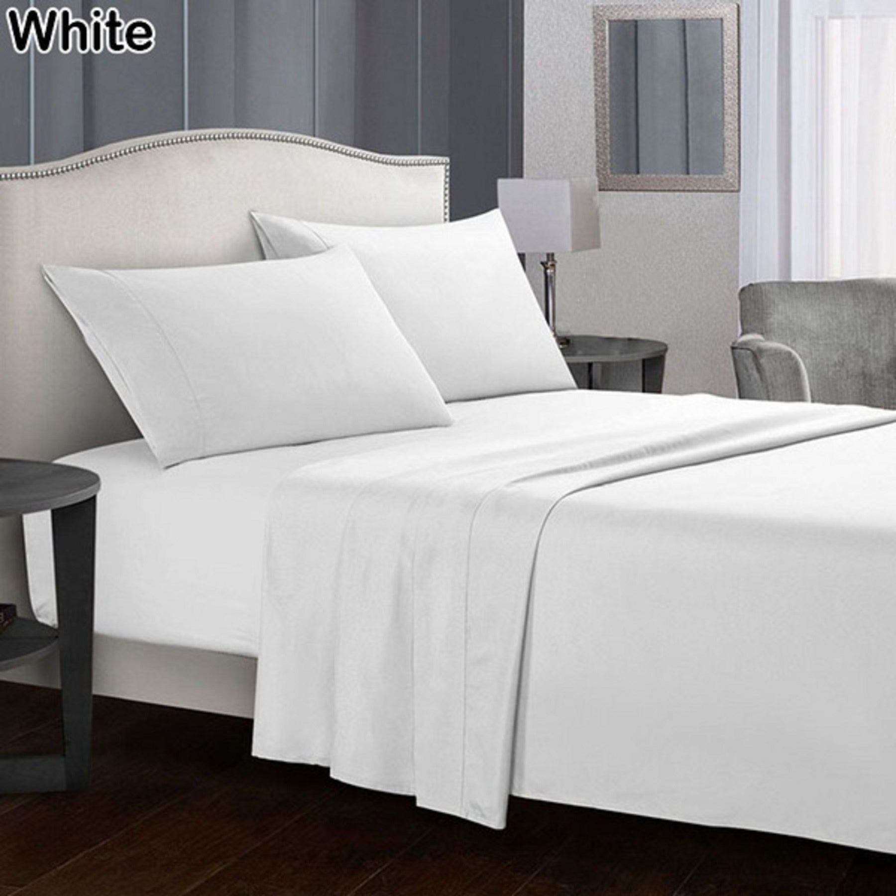 Sheet Set C9 100% Cotton 250TC Queen White