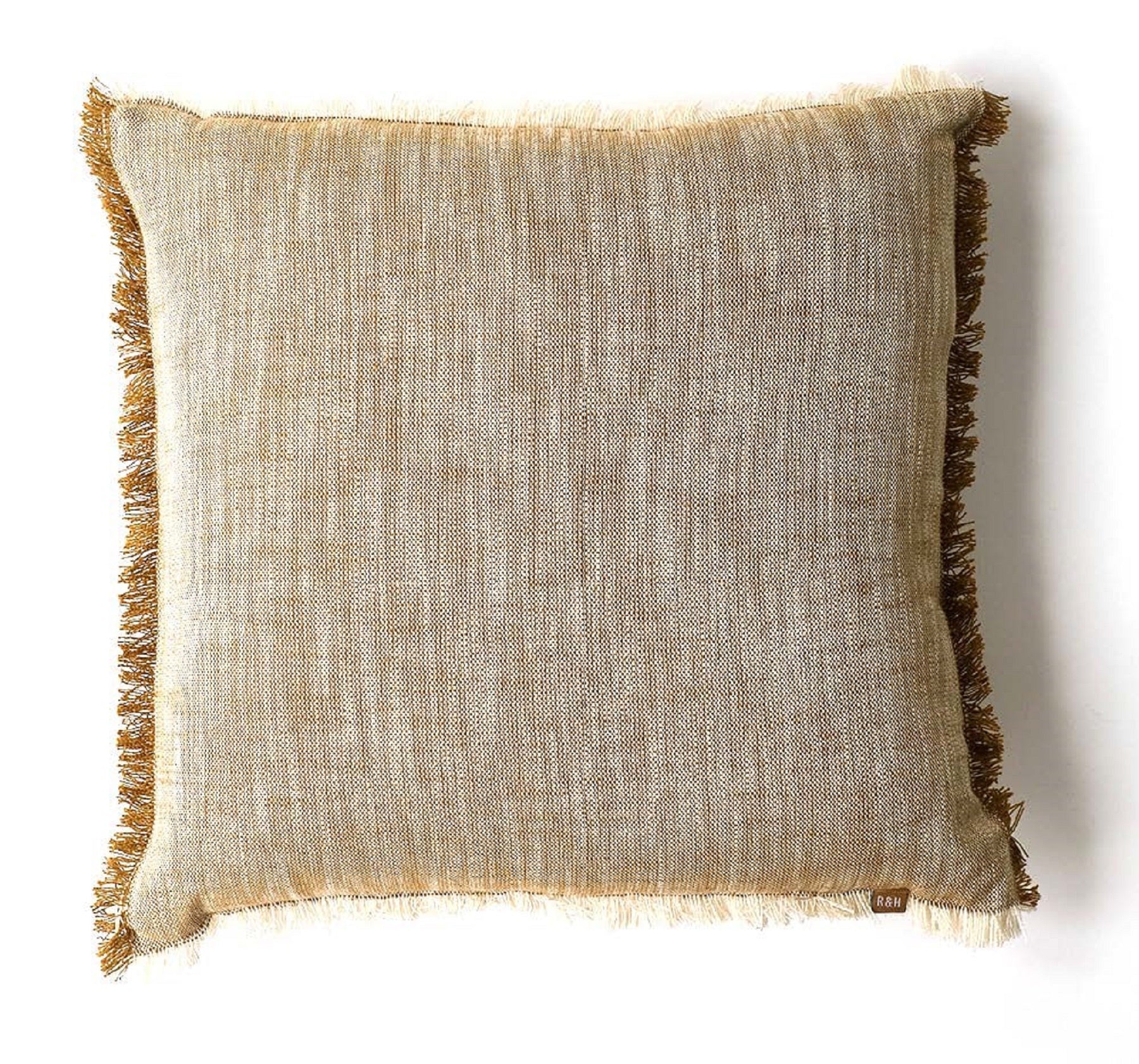 Cushion Slub Chambray  Mustard 50x50cm