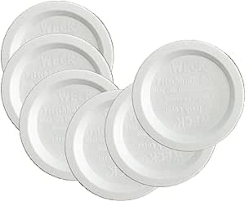 weck white lid small set of 6