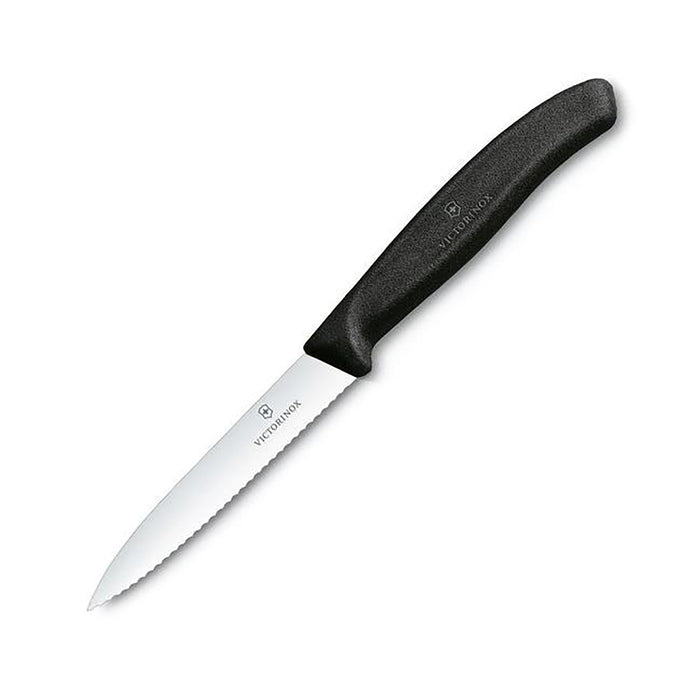 Victorinox Paring Knife Serrated 8cm Black