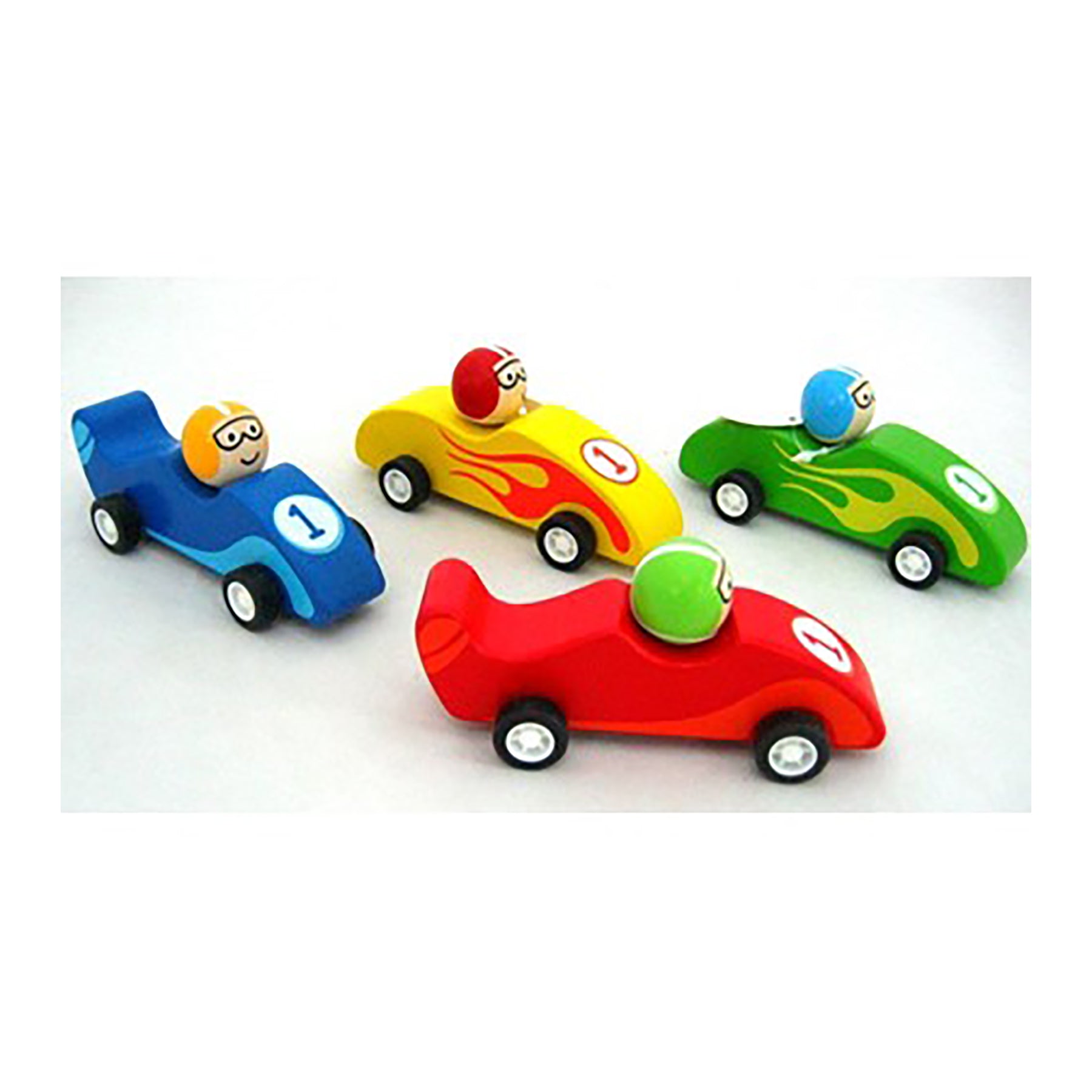 Wooden Pull Back Racing Car