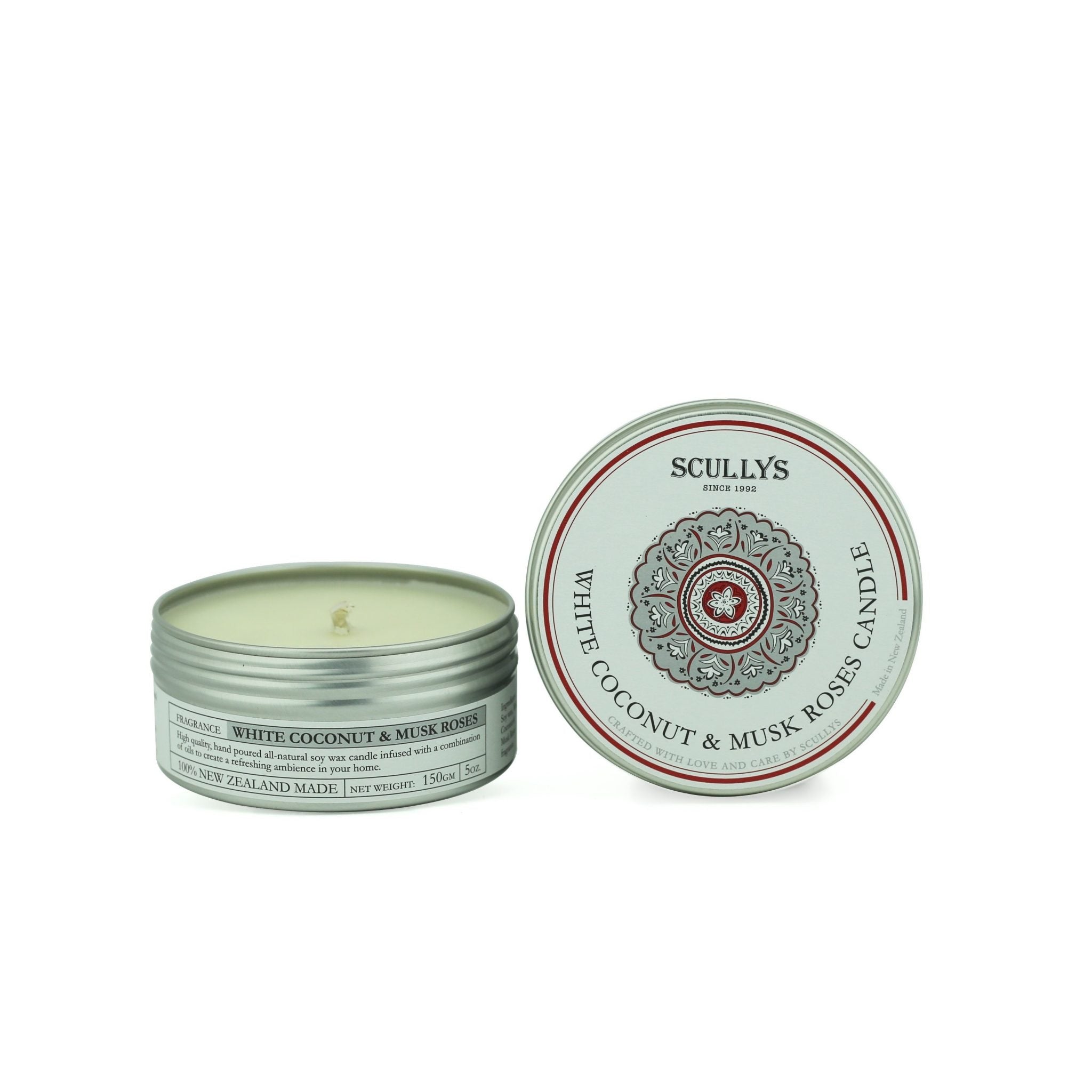 Rose and Coconut Soy Candle