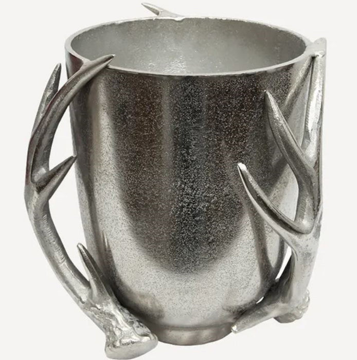 Ice Bucket Antler Silver