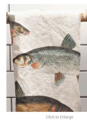 Tea Towel Florence Linen  Fish